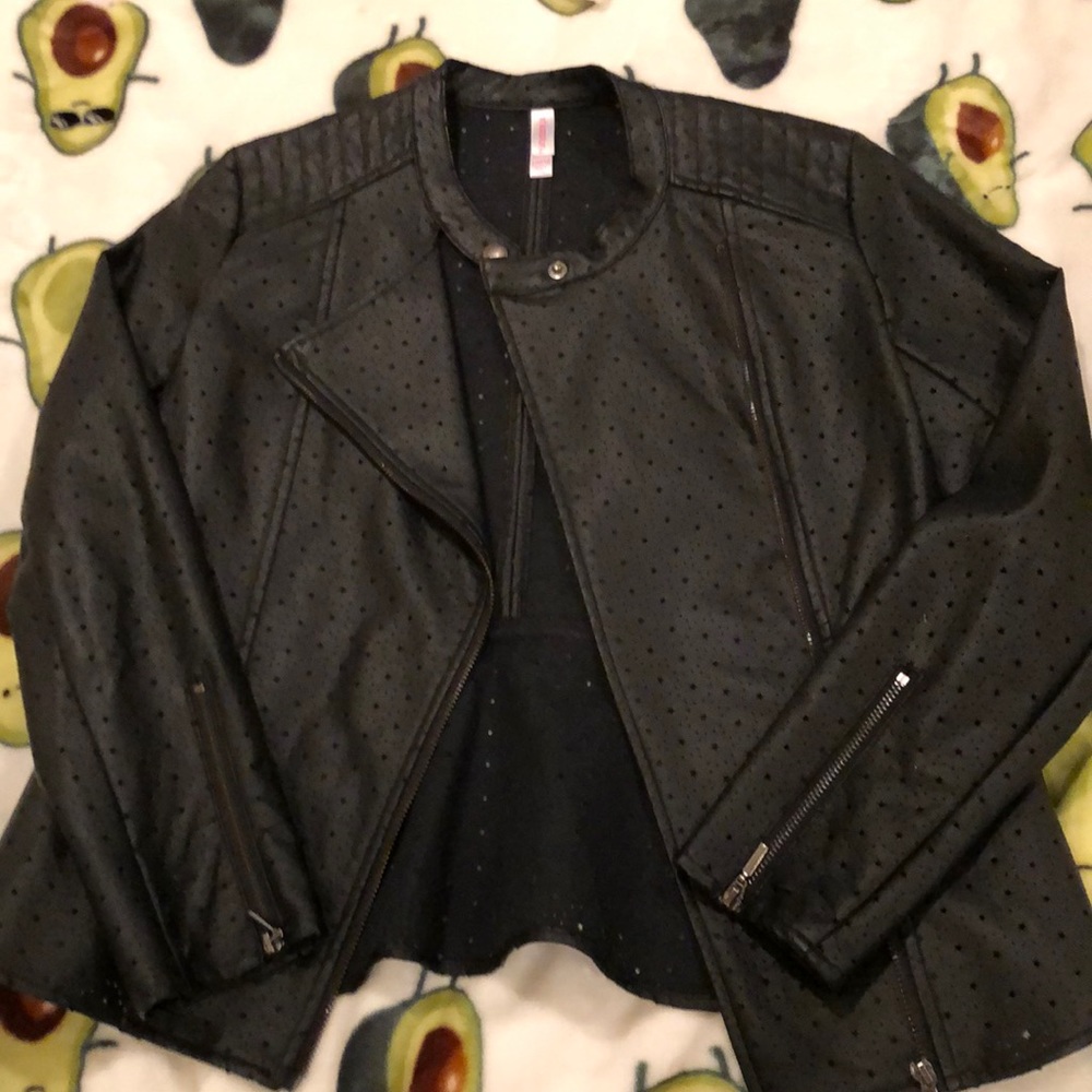 Faux leather jacket